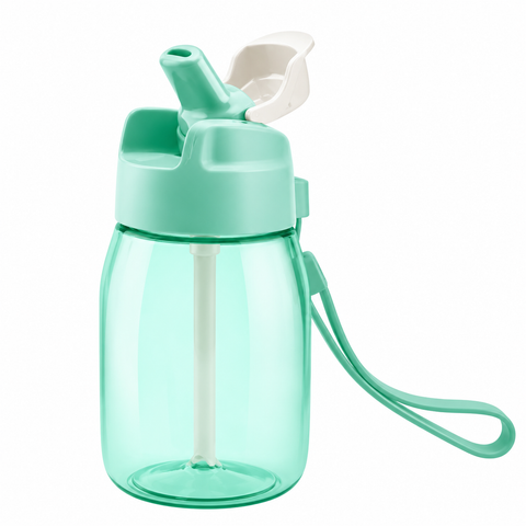 Bình đựng nước Tupperware Cute2Go có ống hút 350ml - Mint Ice Cream