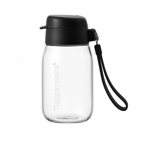 Bình đựng nước Tupperware Cute2Go 350ml - Jet Black