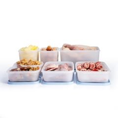 Bộ 7 hộp Tupperware trữ đông Gen II 450ml, 1L, 1.1L, 2.5L