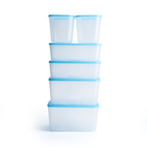 Bộ 6 hộp Tupperware trữ đông Gen I 1.2L, 1.7L, 2.6L