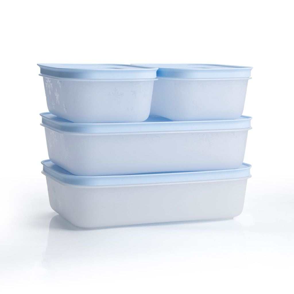 Bộ 4 hộp đựng thực phẩm Tupperware trữ đông Gen II 450ml và 1L