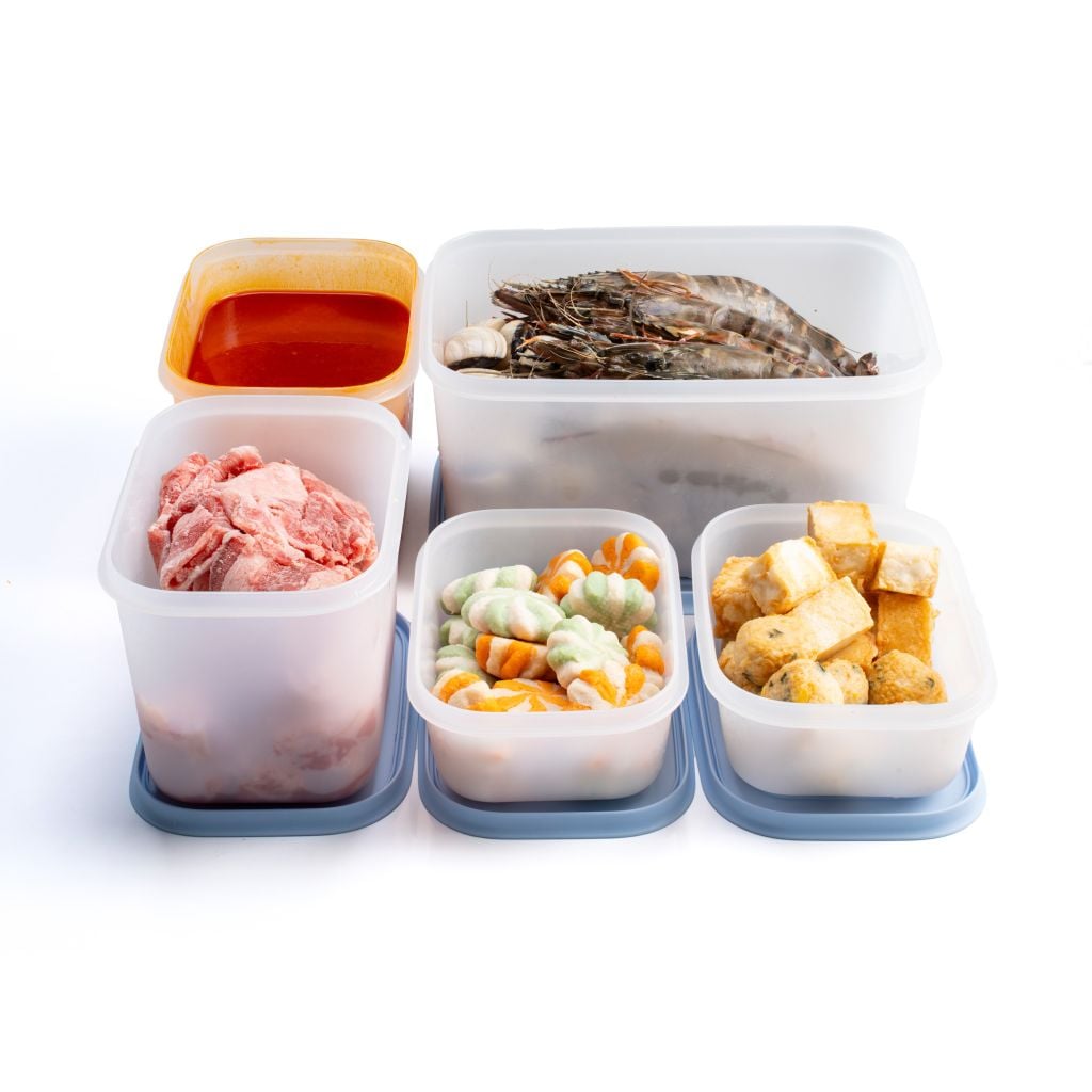 Bộ 5 hộp Tupperware trữ đông Gen II 450ml, 1.1L, 2.5L