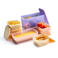 Bộ 7 hộp Tupperware trữ khô, trữ mát Cubix 650ml, 1L, 1.4L, 3.1L