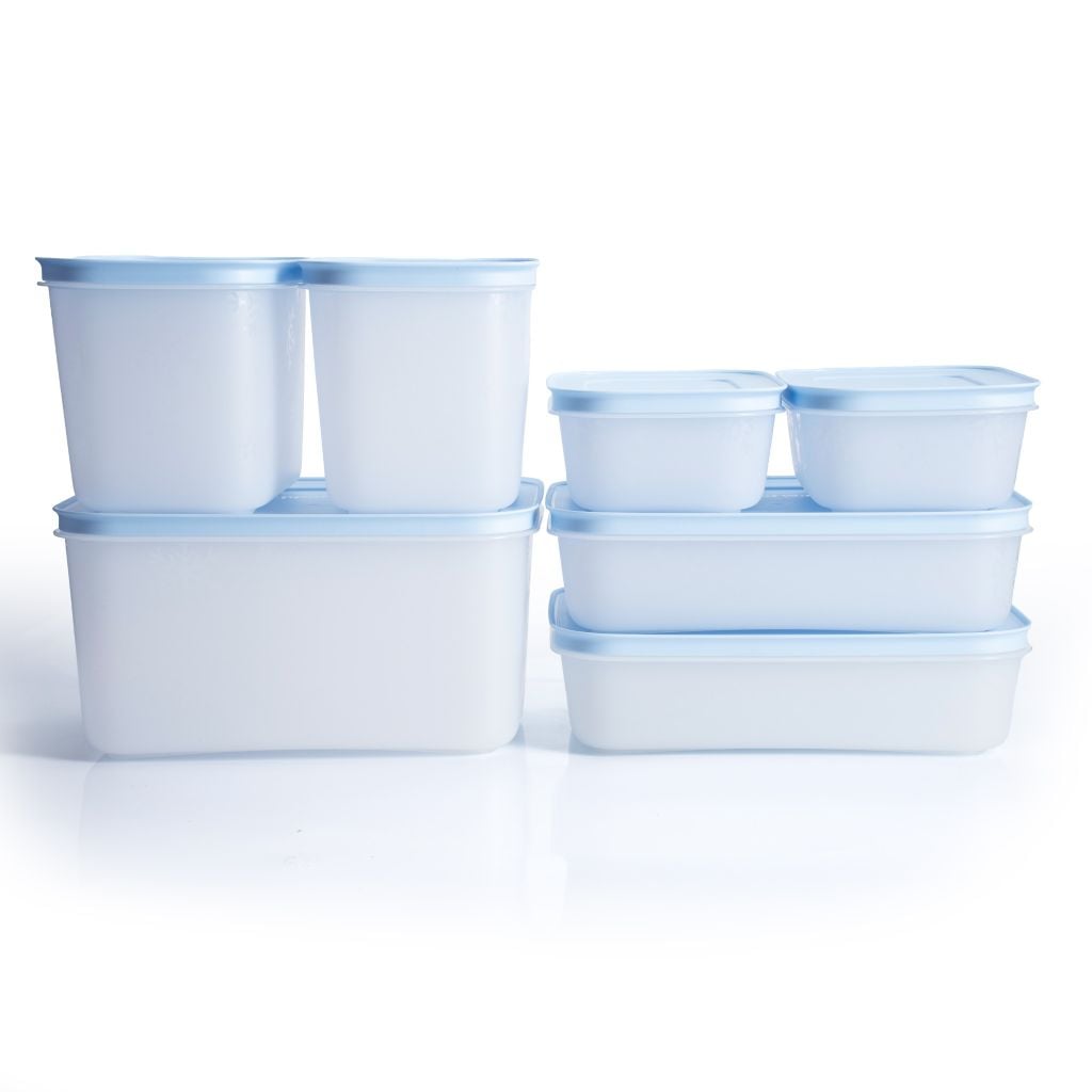 Bộ 7 hộp Tupperware trữ đông Gen II 450ml, 1L, 1.1L, 2.5L