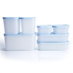 Bộ 7 hộp Tupperware trữ đông Gen II 450ml, 1L, 1.1L, 2.5L