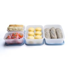 Bộ 4 hộp đựng thực phẩm Tupperware trữ đông Gen II 450ml và 1L