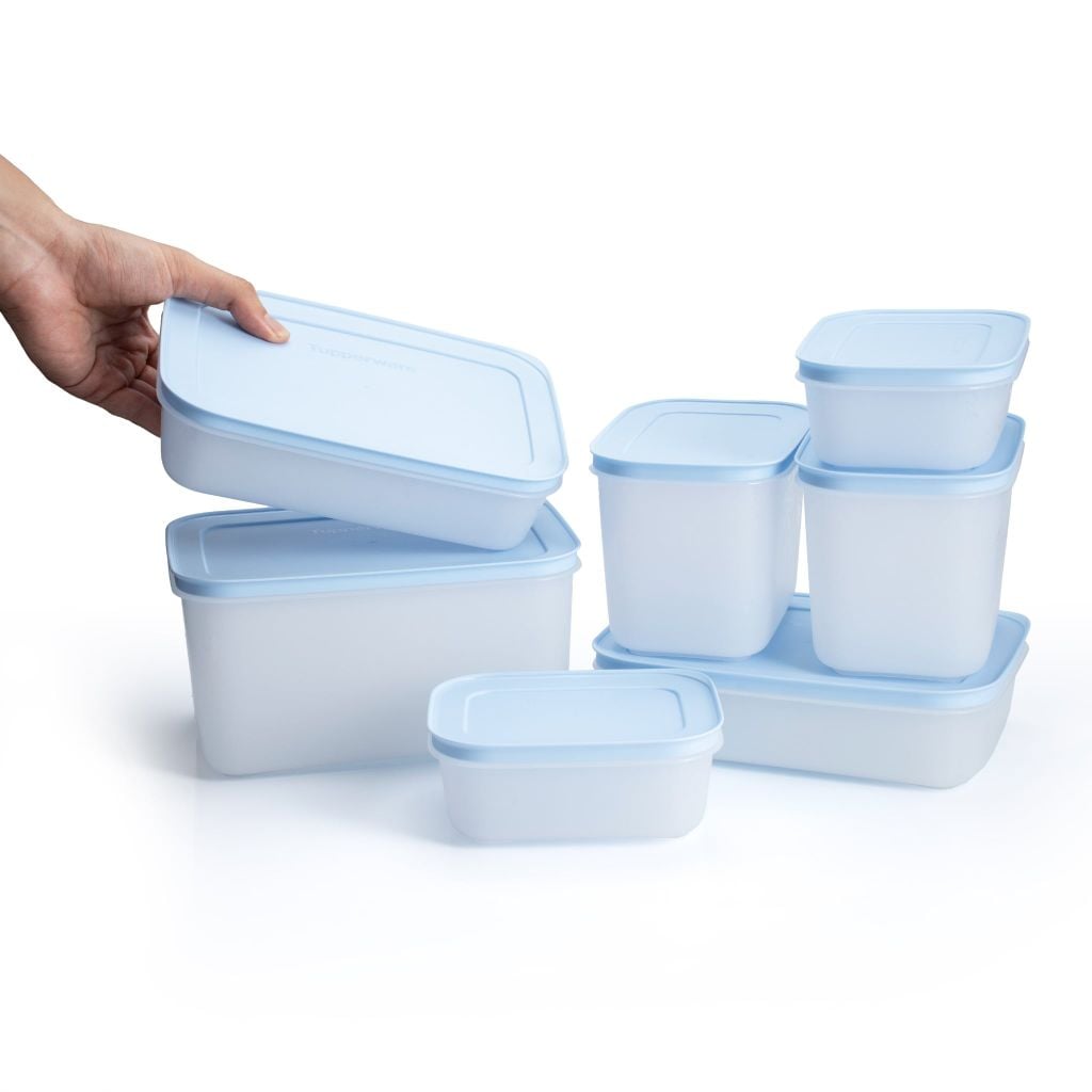 Bộ 7 hộp Tupperware trữ đông Gen II 450ml, 1L, 1.1L, 2.5L