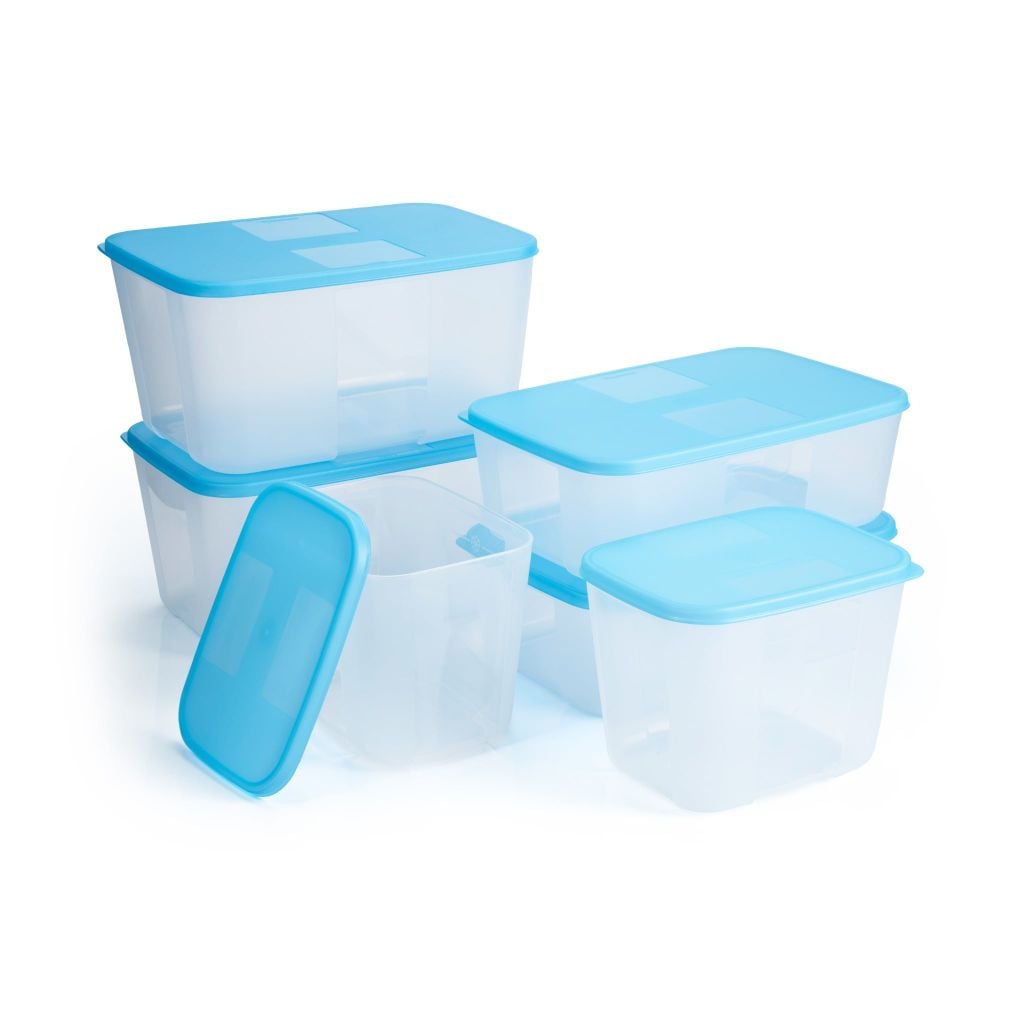 Bộ 6 hộp Tupperware trữ đông Gen I 1.2L, 1.7L, 2.6L
