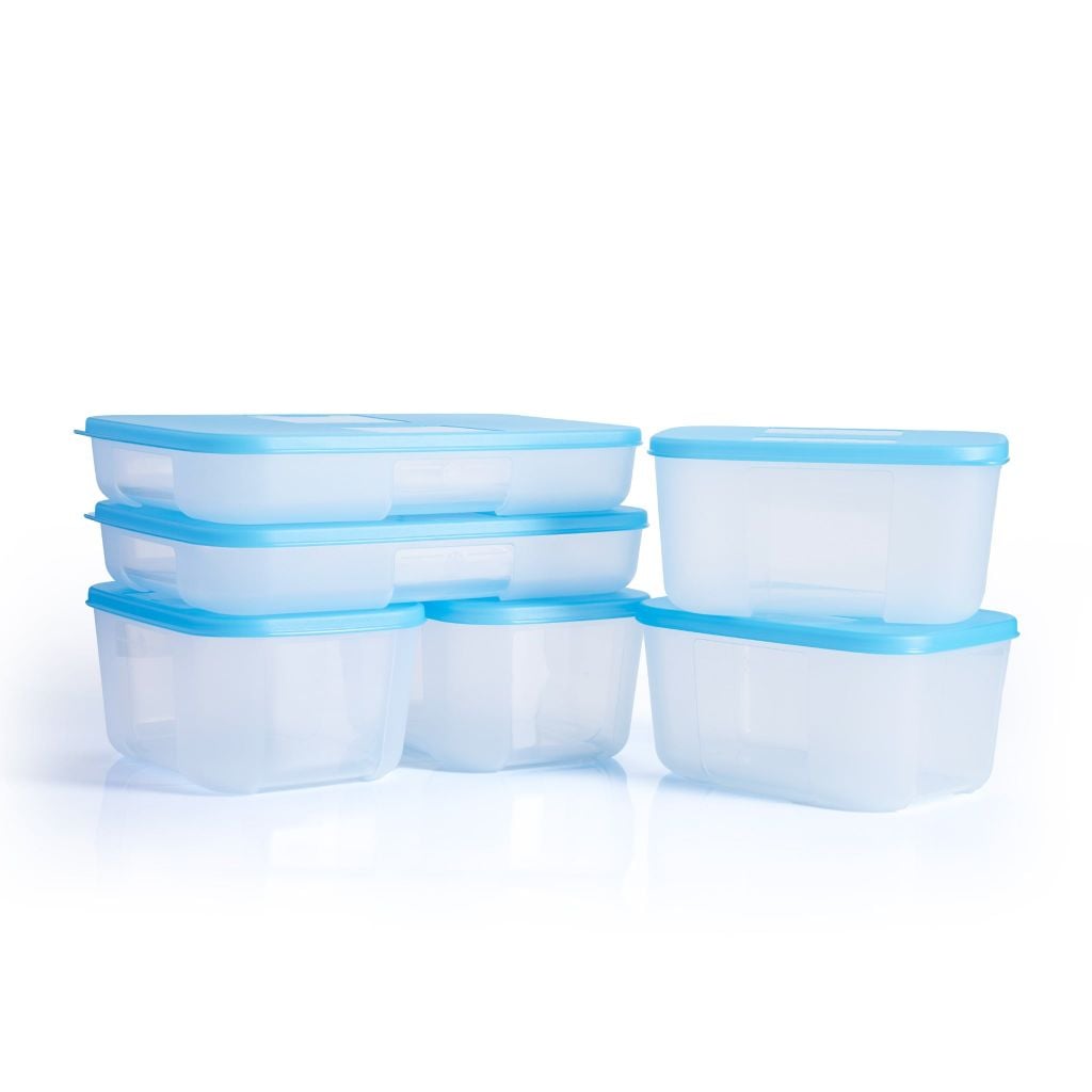 Bộ 6 hộp Tupperware trữ đông Gen I 650ml, 700ml