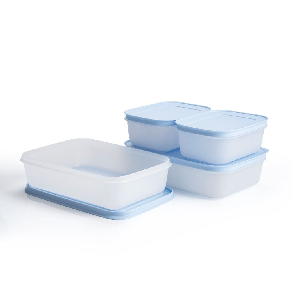 Bộ 4 hộp đựng thực phẩm Tupperware trữ đông Gen II 450ml và 1L