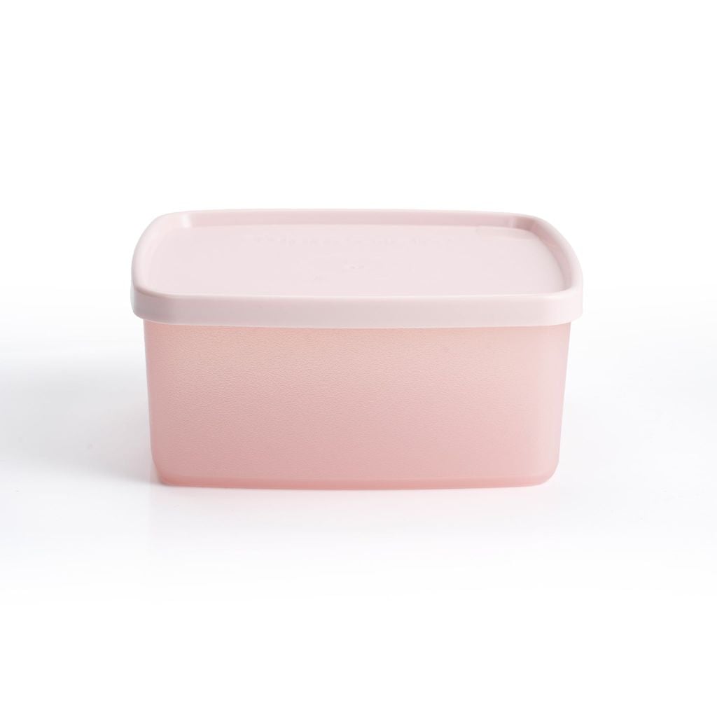 Bộ 2 hộp đựng thực phẩm Tupperware trữ khô và mát Stacking Square Small 400ml