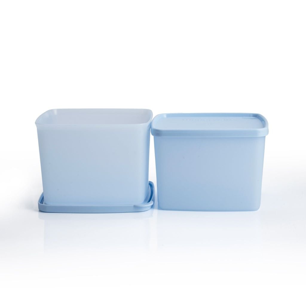 Bộ 2 hộp đựng thực phẩm Tupperware trữ khô và mát Stacking Square Medium 800ml