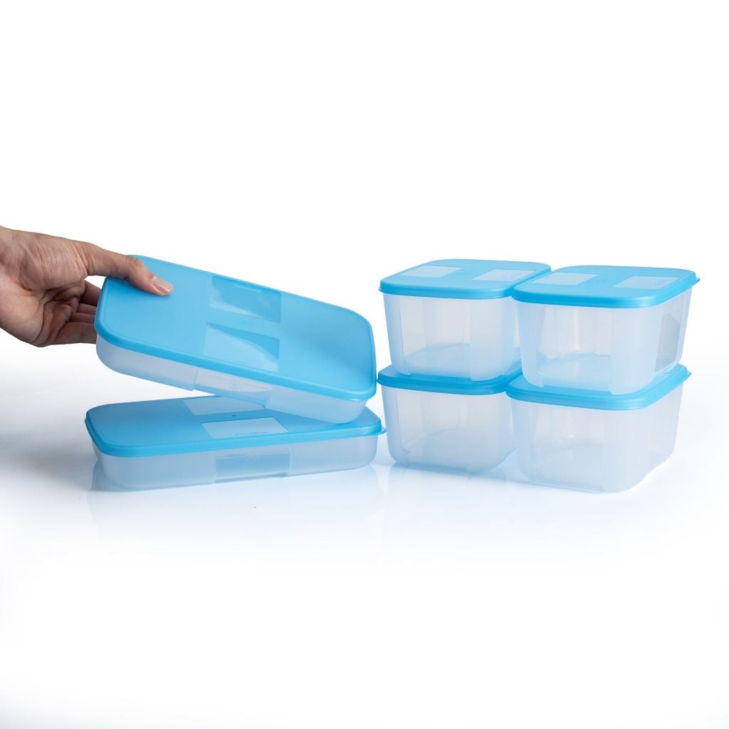 Bộ 6 hộp Tupperware trữ đông Gen I 650ml, 700ml