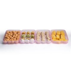 Bộ 4 hộp đựng thực phẩm Tupperware trữ đông Gen I Medium 650ml - Sheer Fdust