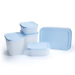 Bộ 5 hộp Tupperware trữ đông Gen II 450ml, 1.1L, 2.5L