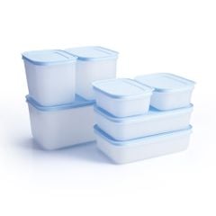 Bộ 7 hộp Tupperware trữ đông Gen II 450ml, 1L, 1.1L, 2.5L