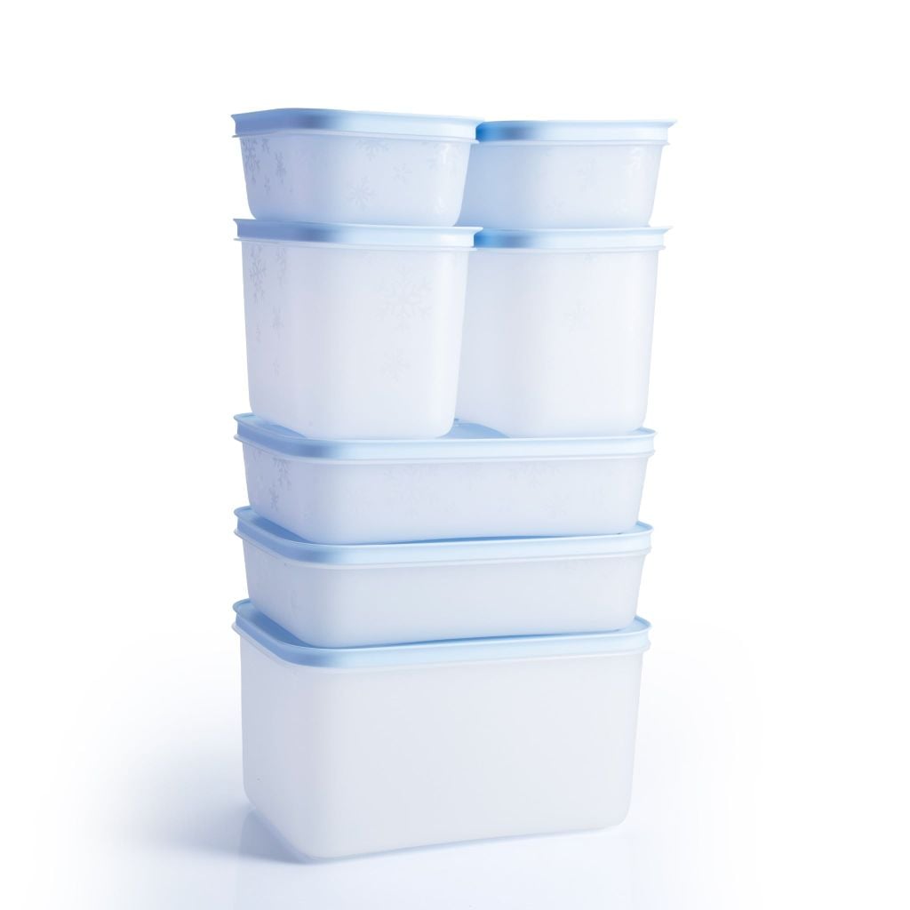 Bộ 7 hộp Tupperware trữ đông Gen II 450ml, 1L, 1.1L, 2.5L