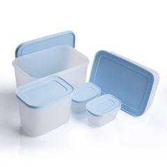 Bộ 5 hộp đựng thực phẩm Tupperware trữ đông Gen II 170ml, 1L, 1L1 và 2L5