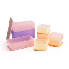 Bộ 7 hộp Tupperware trữ khô, trữ mát Cubix 650ml, 1L, 1.4L, 3.1L