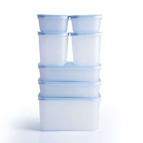 Bộ 7 hộp Tupperware trữ đông Gen II 450ml, 1L, 1.1L, 2.5L