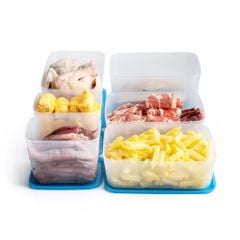 Bộ 6 hộp Tupperware trữ đông Gen I 1.2L, 1.7L, 2.6L