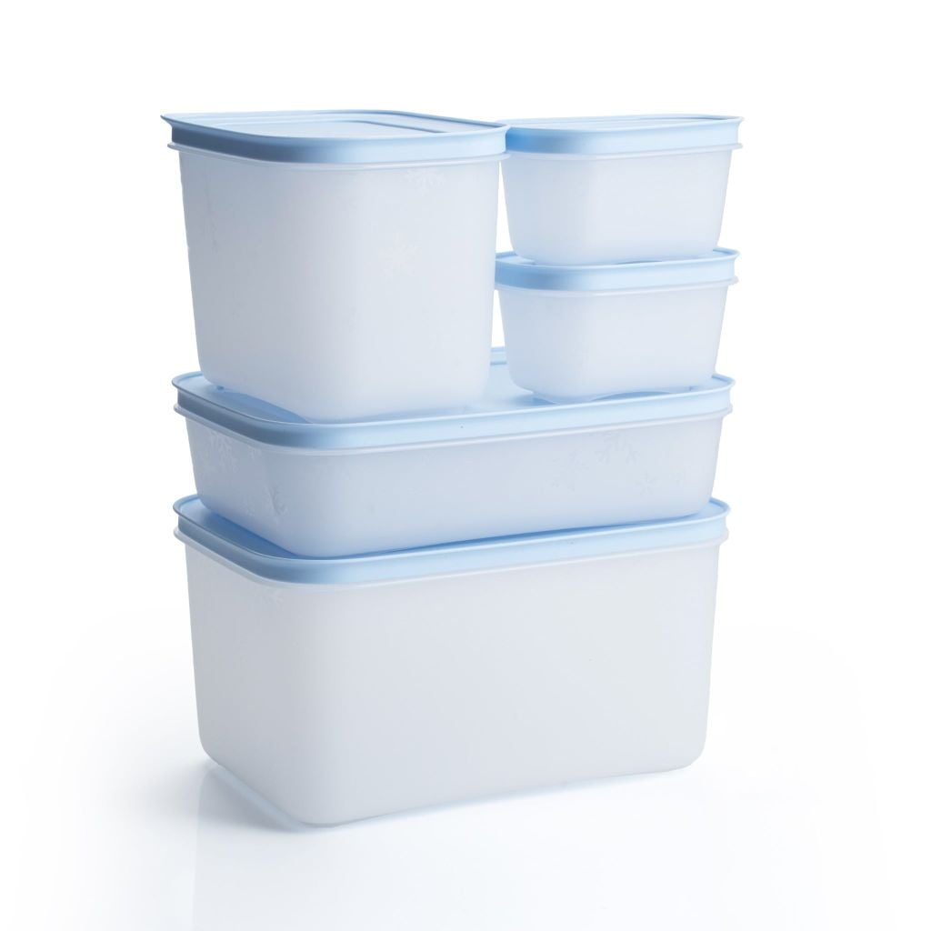 Bộ 5 hộp đựng thực phẩm Tupperware trữ đông Gen II 170ml, 1L, 1L1 và 2L5