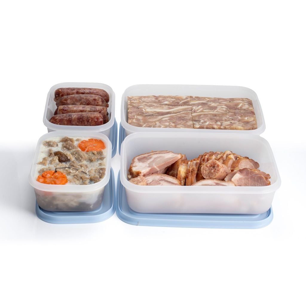 Bộ 4 hộp đựng thực phẩm Tupperware trữ đông Gen II 450ml và 1L