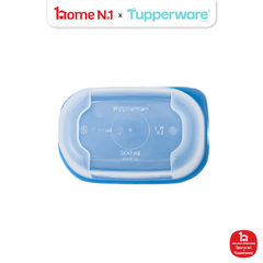 Bộ 4 Hộp Đựng Thực Phẩm Tupperware Trữ Đông Gen I Mini 300ml Nắp Sheer Cobalt