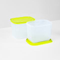 Bộ 4 Hộp Đựng Thực Phẩm Tupperware Trữ Đông Gen II 1.1L Nắp Margarita