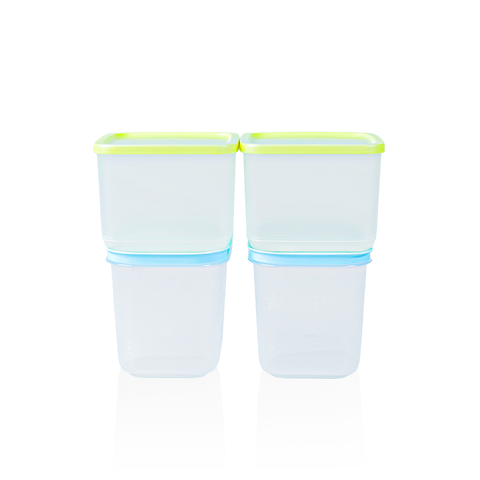 Bộ 4 Hộp Đựng Thực Phẩm Tupperware Trữ Mát Trữ Đông Starter Set II