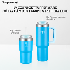 Ly Giữ Nhiệt Tupperware Có Tay Cầm Big T 1.1l – Day Blue