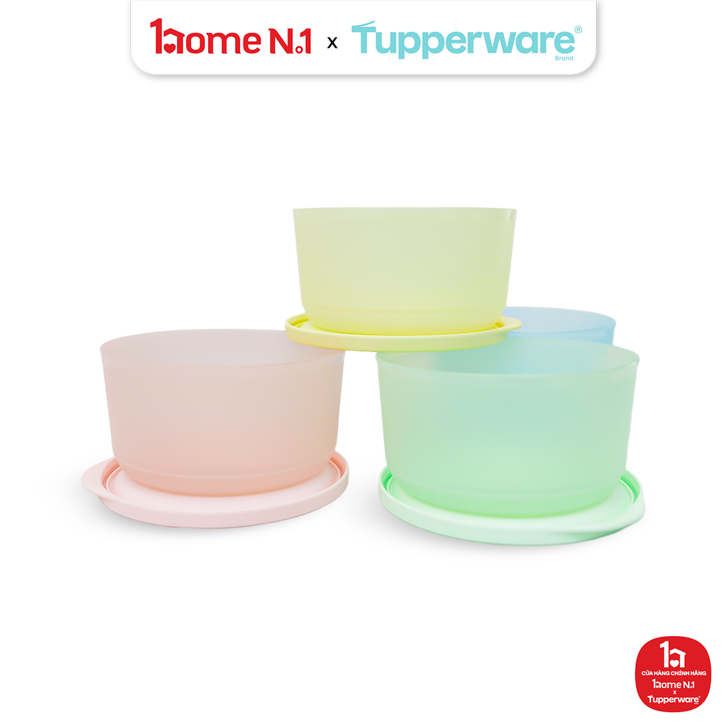 Bộ 4 Hộp Đựng Thực Phẩm Tupperware Trữ Mát Cubix 530ml