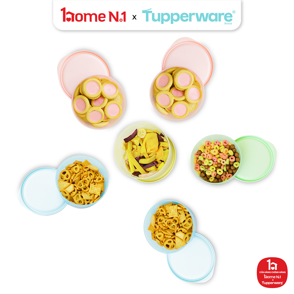 Bộ 4 Hộp Đựng Thực Phẩm Tupperware Trữ Mát Cubix 530ml