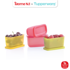 Bộ 4 Hộp Đựng Thực Phẩm Tupperware Trữ Khô Và Mát Cubix Mini Rectangle 250ml