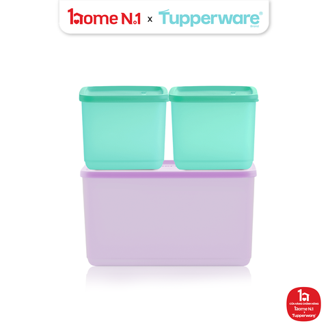 Bộ 3 Hộp Đựng Thực Phẩm Tupperware Trữ Khô Và Mát Cubix Starter