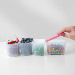 Bộ 4 Hộp Đựng Thực Phẩm Tupperware Trữ Đông Gen I Mini 300ml - Sheer Fdust