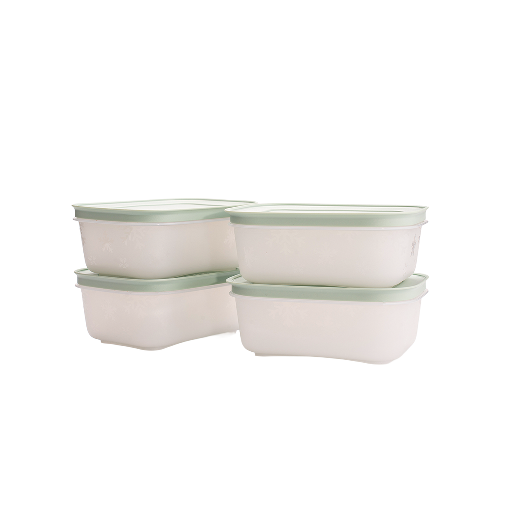 Bộ 4 Hộp Đựng Thực Phẩm Tupperware Trữ Đông Freezable 450ml