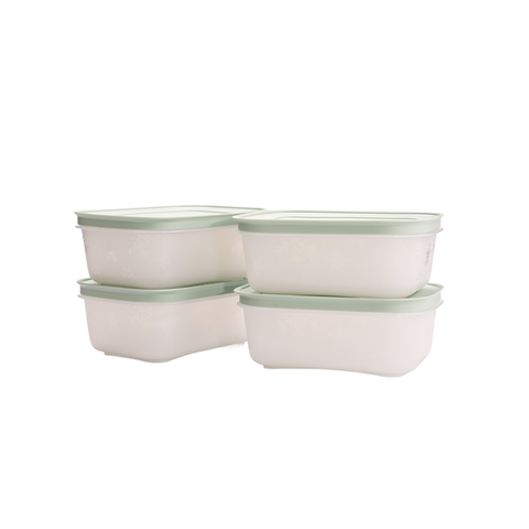 Bộ 4 Hộp Đựng Thực Phẩm Tupperware Trữ Đông Freezable 450ml