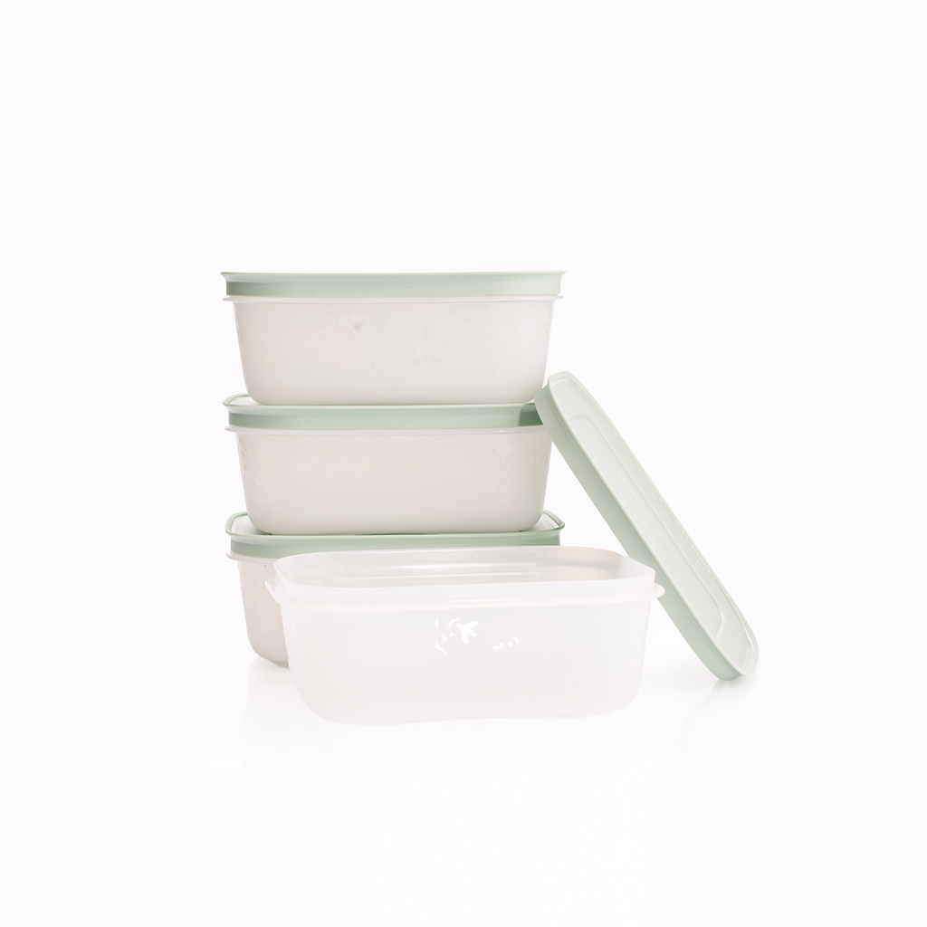 Bộ 4 Hộp Đựng Thực Phẩm Tupperware Trữ Đông Freezable 450ml