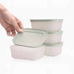 Bộ 4 Hộp Đựng Thực Phẩm Tupperware Trữ Đông Freezable 450ml