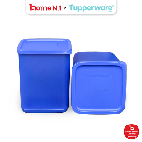 Bộ 8 Hộp Đựng Thực Phẩm Tupperware Trữ Khô và Trữ Mát Fresh Block Vuông