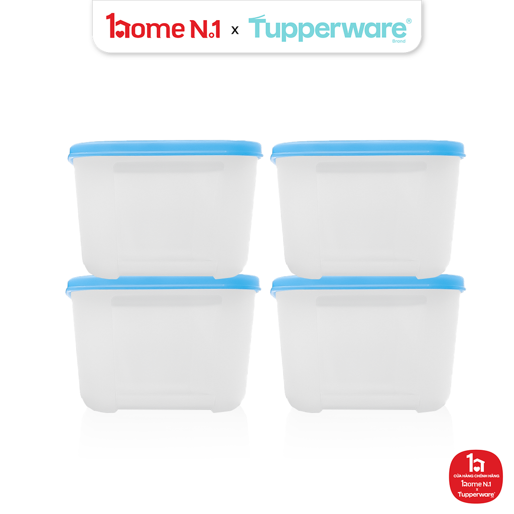 Bộ 4 Hộp Đựng Thực Phẩm Tupperware Trữ Đông Gen I Small 650ml