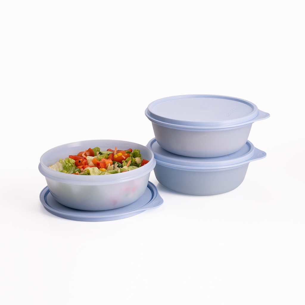 Bộ 3 Hộp Đựng Thực Phẩm Tupperware Trữ Khô Và Mát Modular Bowl Medium 600ml