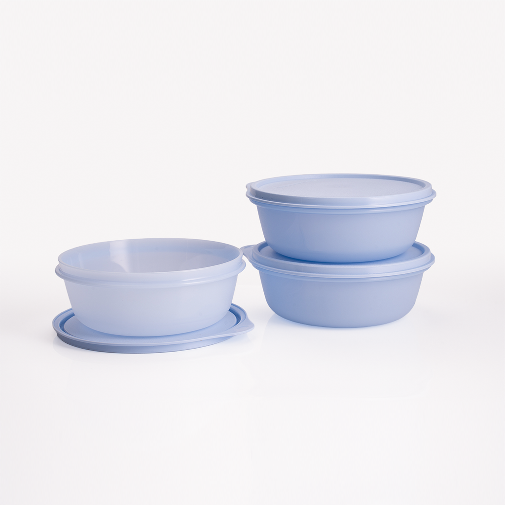 Bộ 3 Hộp Đựng Thực Phẩm Tupperware Trữ Khô Và Mát Modular Bowl Medium 600ml