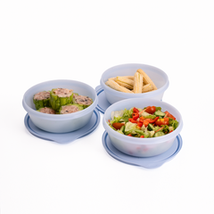 Bộ 3 Hộp Đựng Thực Phẩm Tupperware Trữ Khô Và Mát Modular Bowl Medium 600ml