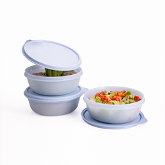 Bộ 3 Hộp Đựng Thực Phẩm Tupperware Trữ Khô Và Mát Modular Bowl Medium 600ml