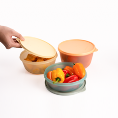 Bộ 3 hộp đựng thực phẩm Tupperware trữ khô và mát Modular Bowl Variety 1.9L 1.4L 950ml