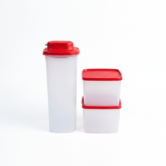 Bộ 3 Bình Và Hộp Tupperware New Slim Beauty