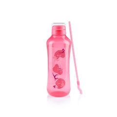 Bình đựng nước Tupperware Aquavibe có tay cầm và ống hút 2L - Pink October
