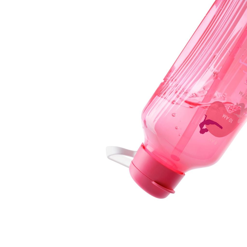Bình đựng nước Tupperware Aquavibe có tay cầm và ống hút 2L - Pink October